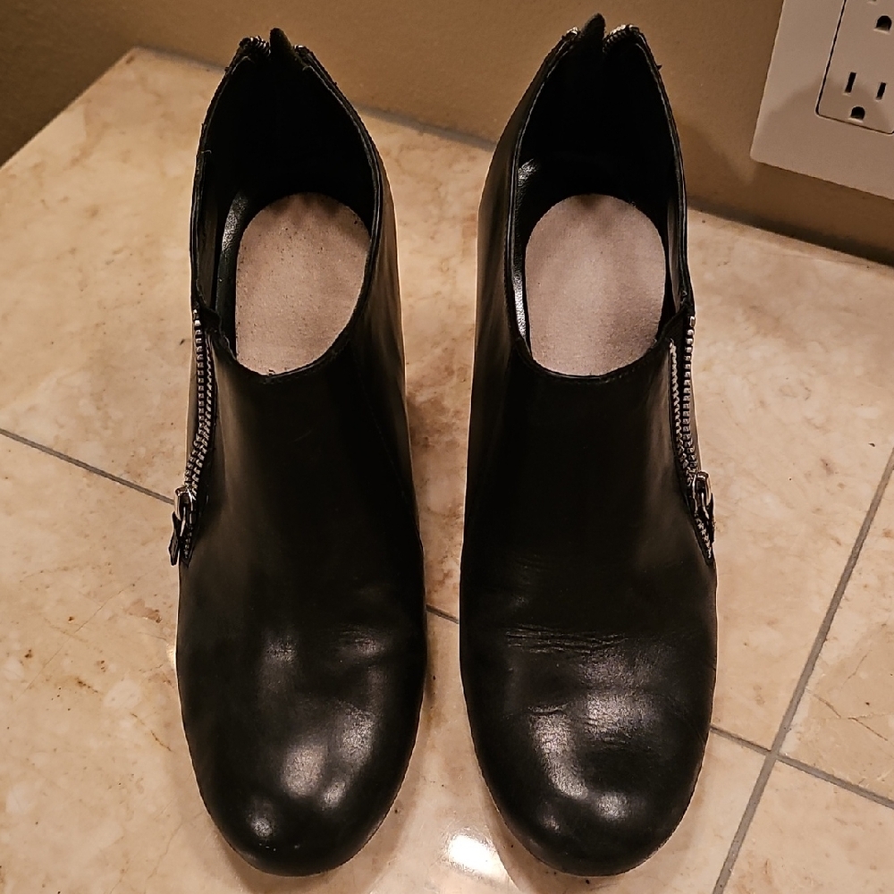 Franco Sarto Black Ankle Booties